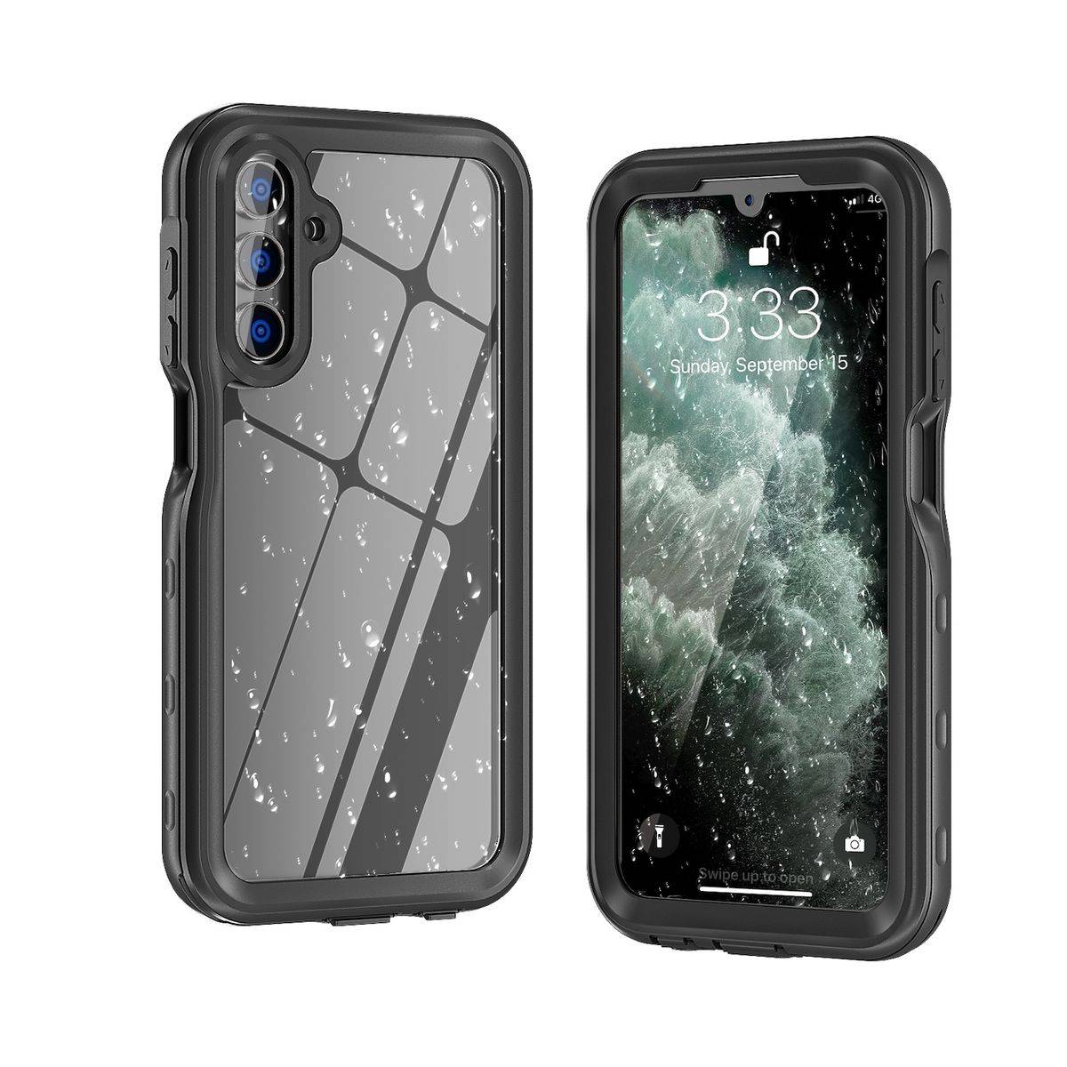 Für Samsung Galaxy A15 360 Grad Full Body Wasserdichte Hülle Tasche