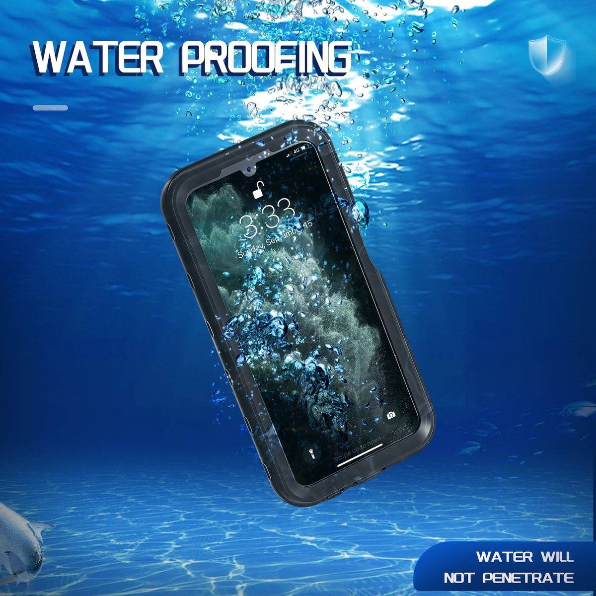 Für Samsung Galaxy A15 360 Grad Full Body Wasserdichte Hülle Tasche