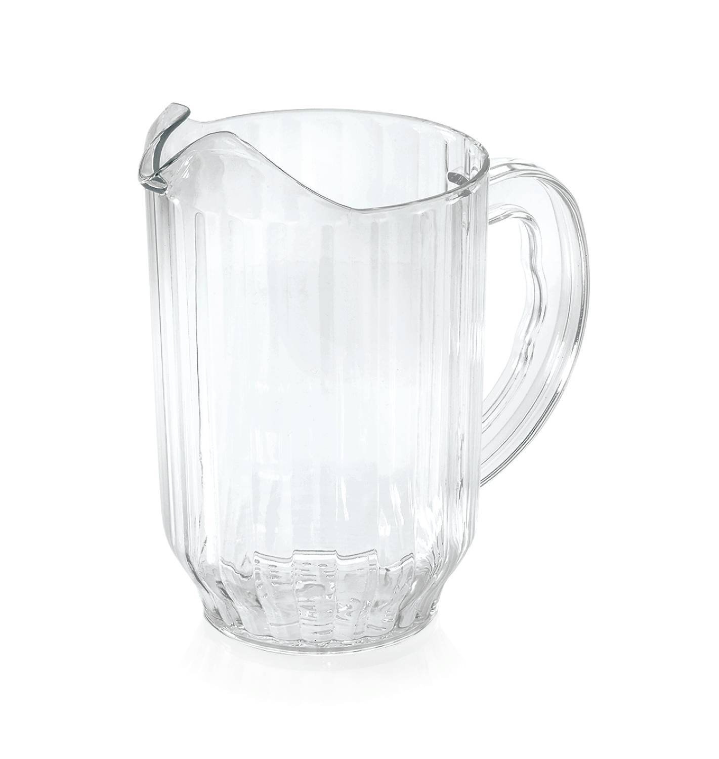 Krug, Wasserkrug, Glaskrug mit Eislippe aus Polycarbonat, 1,8 ltr