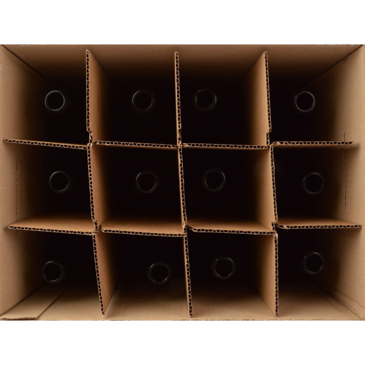 Weinflasche Bordeaux 75 cl, Karton 12 St., Farbe:grün