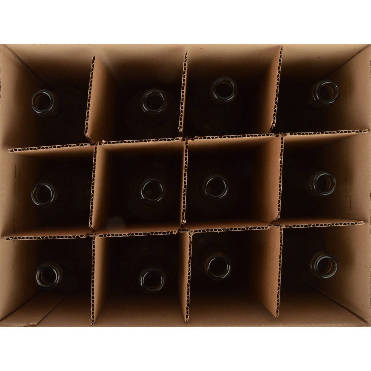 Weinflasche Bordeaux 75 cl, Karton 12 St., Farbe:weiss