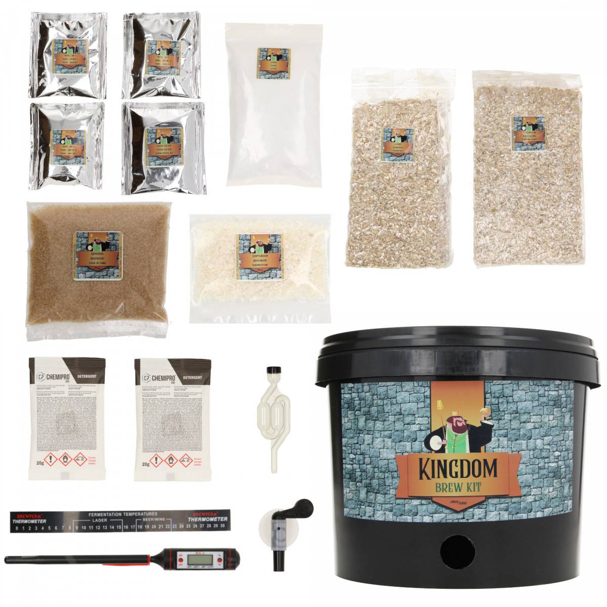 Kingdom Brew Kit, Bierbrauset - Tripel, Komplette Malzmischung für 5L Bier