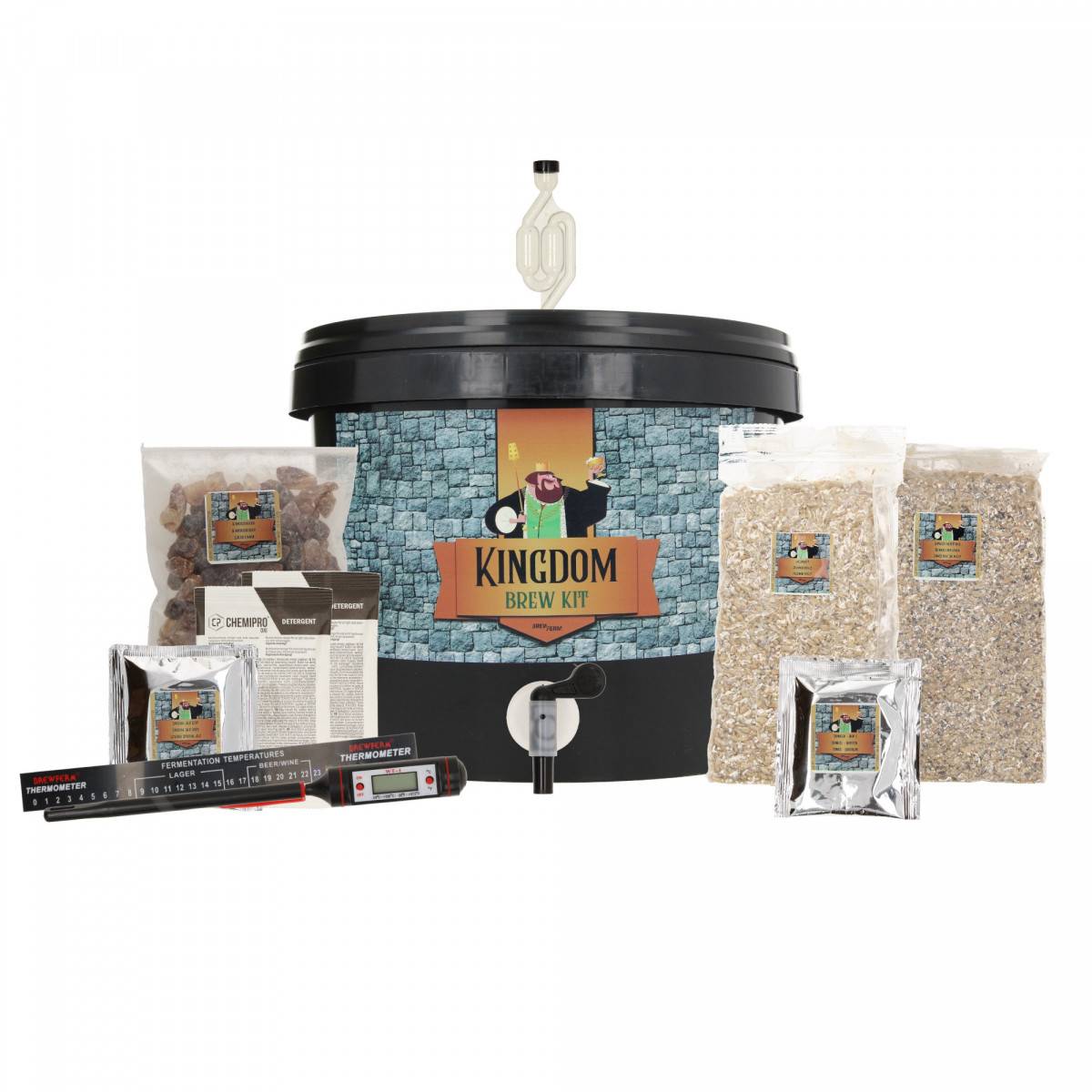 Kingdom Brew Kit, Bierbrauset Dunkel - Komplette Malzmischung für 5L Bier