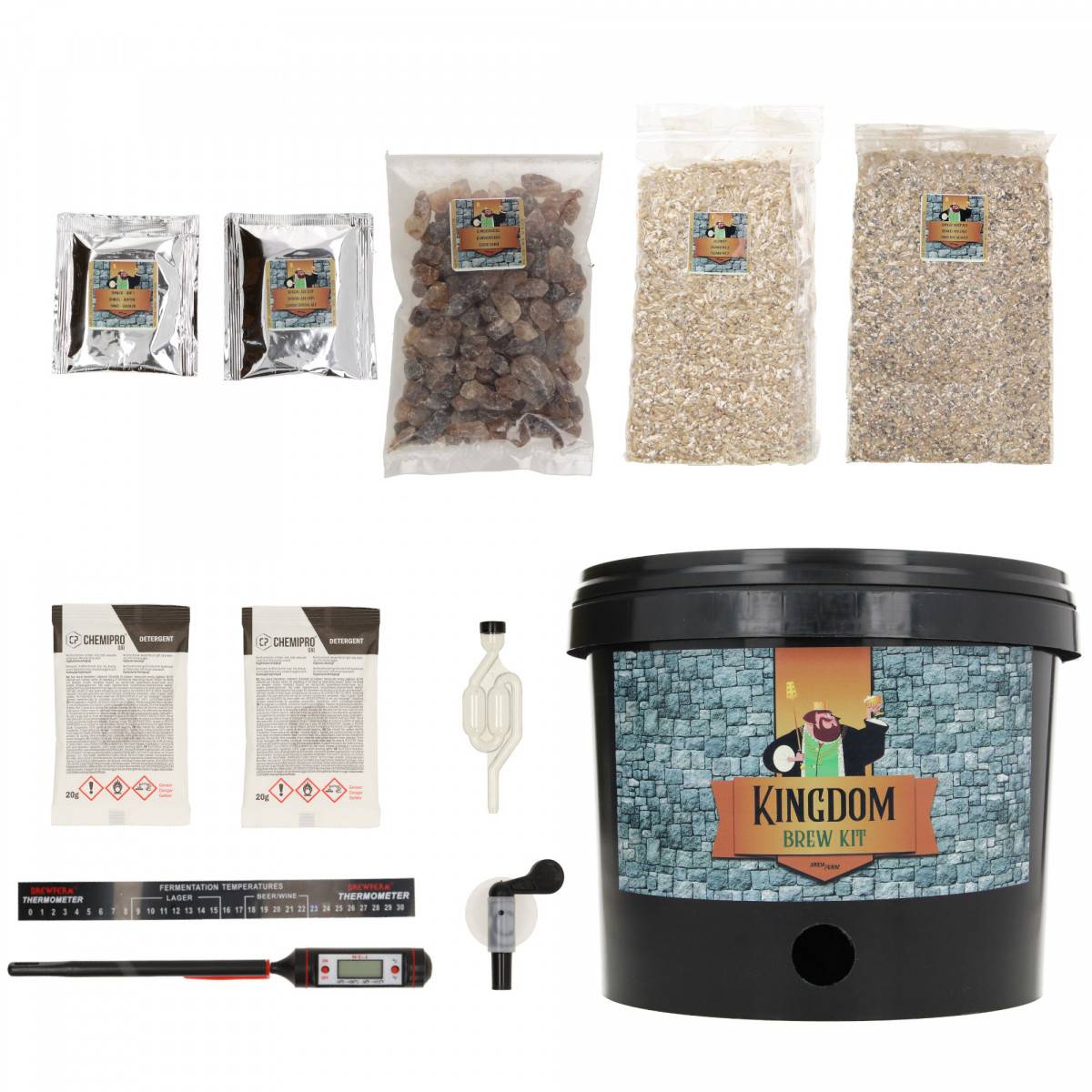 Kingdom Brew Kit, Bierbrauset Dunkel - Komplette Malzmischung für 5L Bier