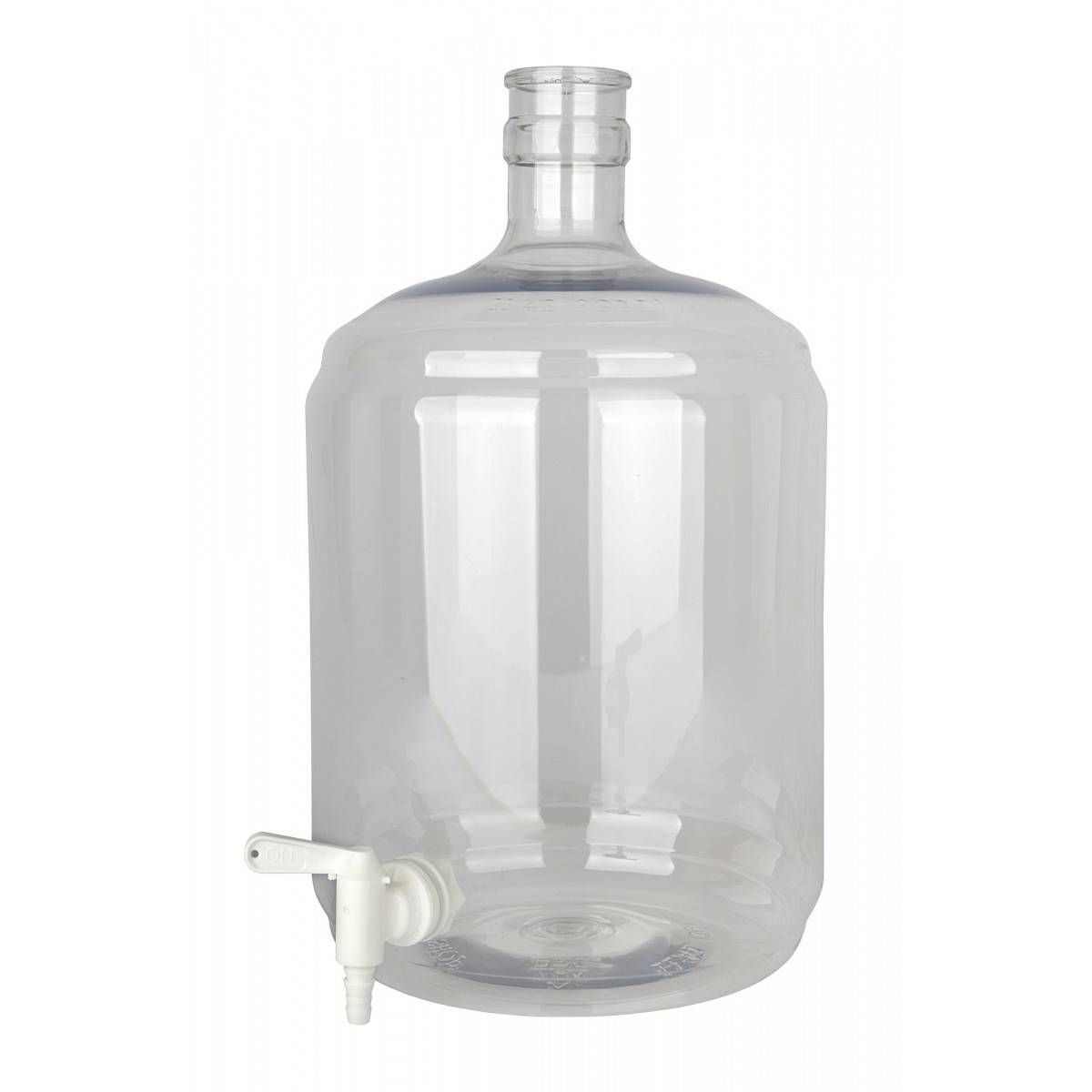 Gärflasche, Glasflasche PET 12 Liter mit Hahn 5/16-7/16