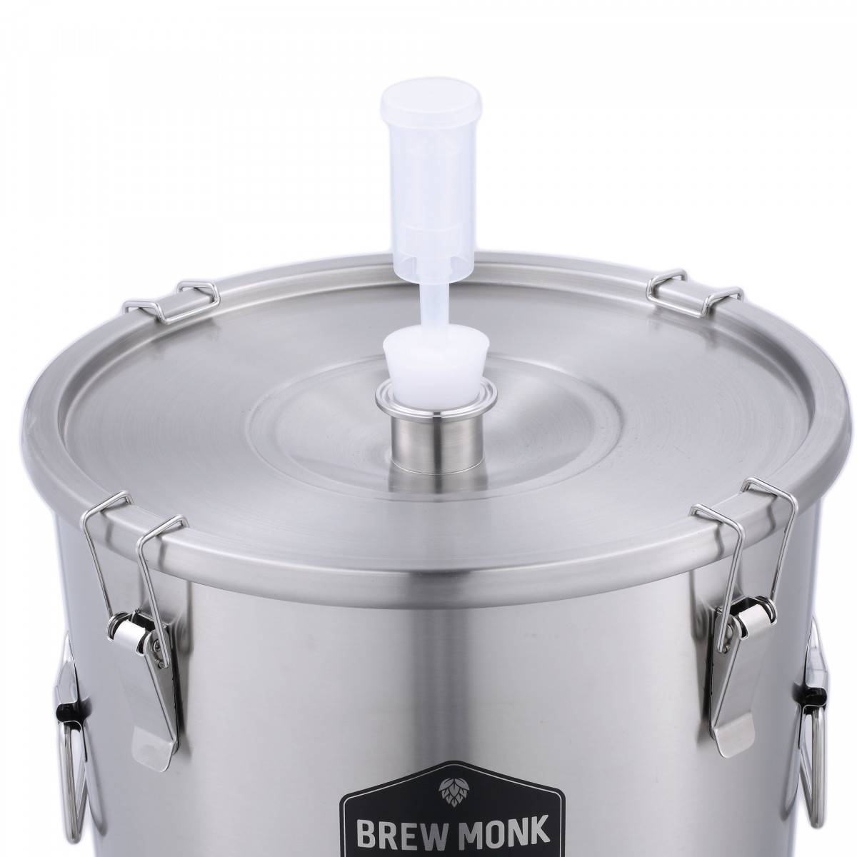 Brew Monk™ Edelstahl Gärbehälter 30L, Ausgestattet mit konischem Boden
