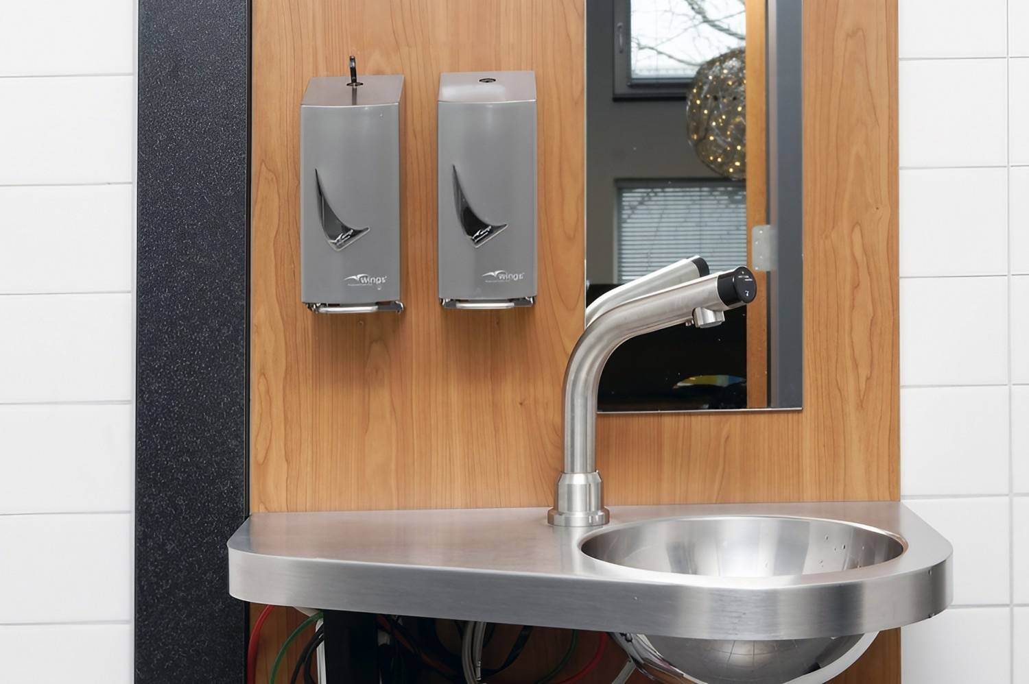 Seifenspender, Schaumseifenspender Edelstahl AFP-C - WIN SDR04 SAL, 400ml