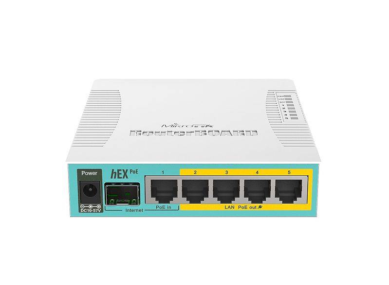 MikroTik RouterBOARD hEX RB960PGS - Router - 4-Port-Switch