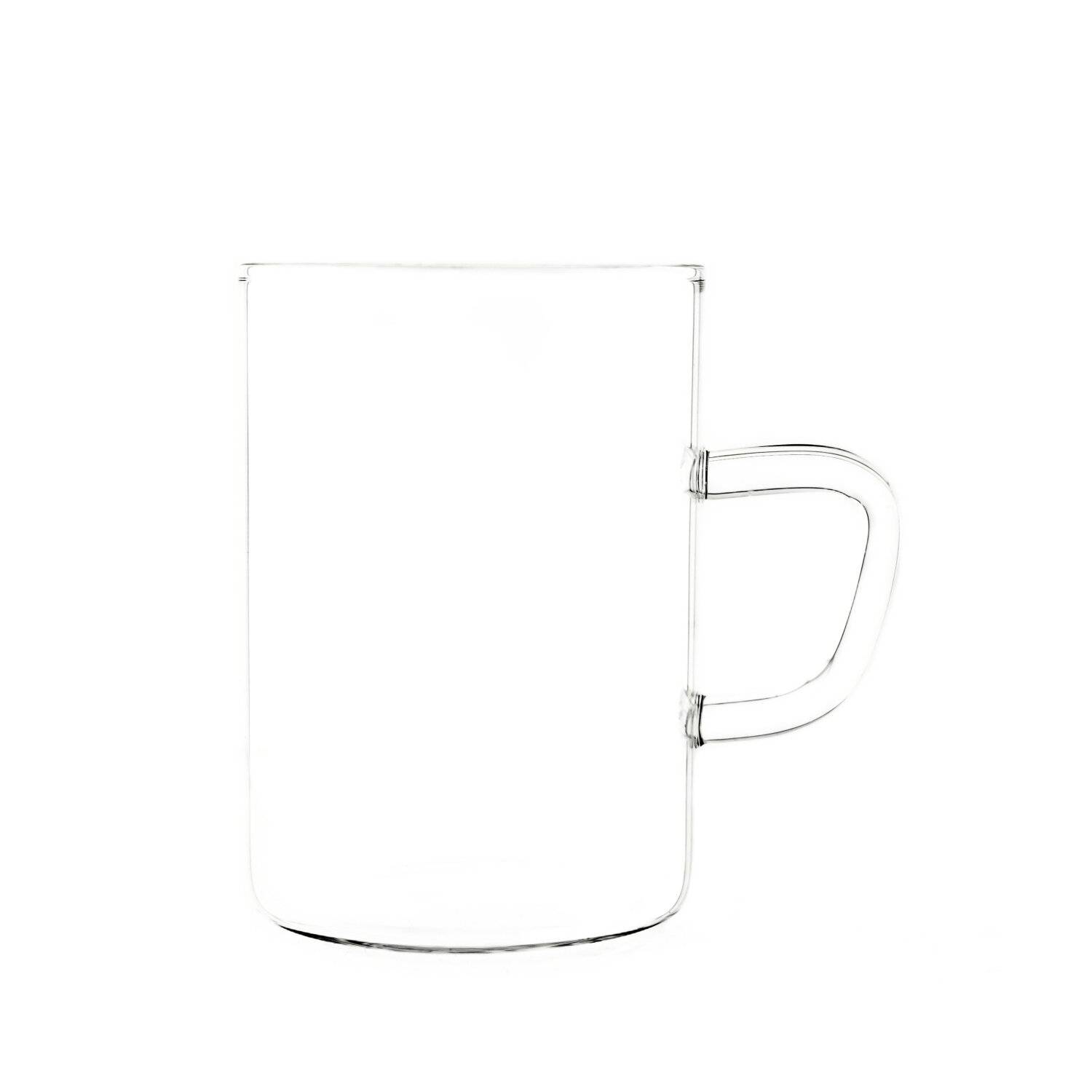 Mulex 6 Teiliger Glas-Set mit Henkel für Tee, Kaffee, Säfte oder Wasser Allzweckgläser 260 ml