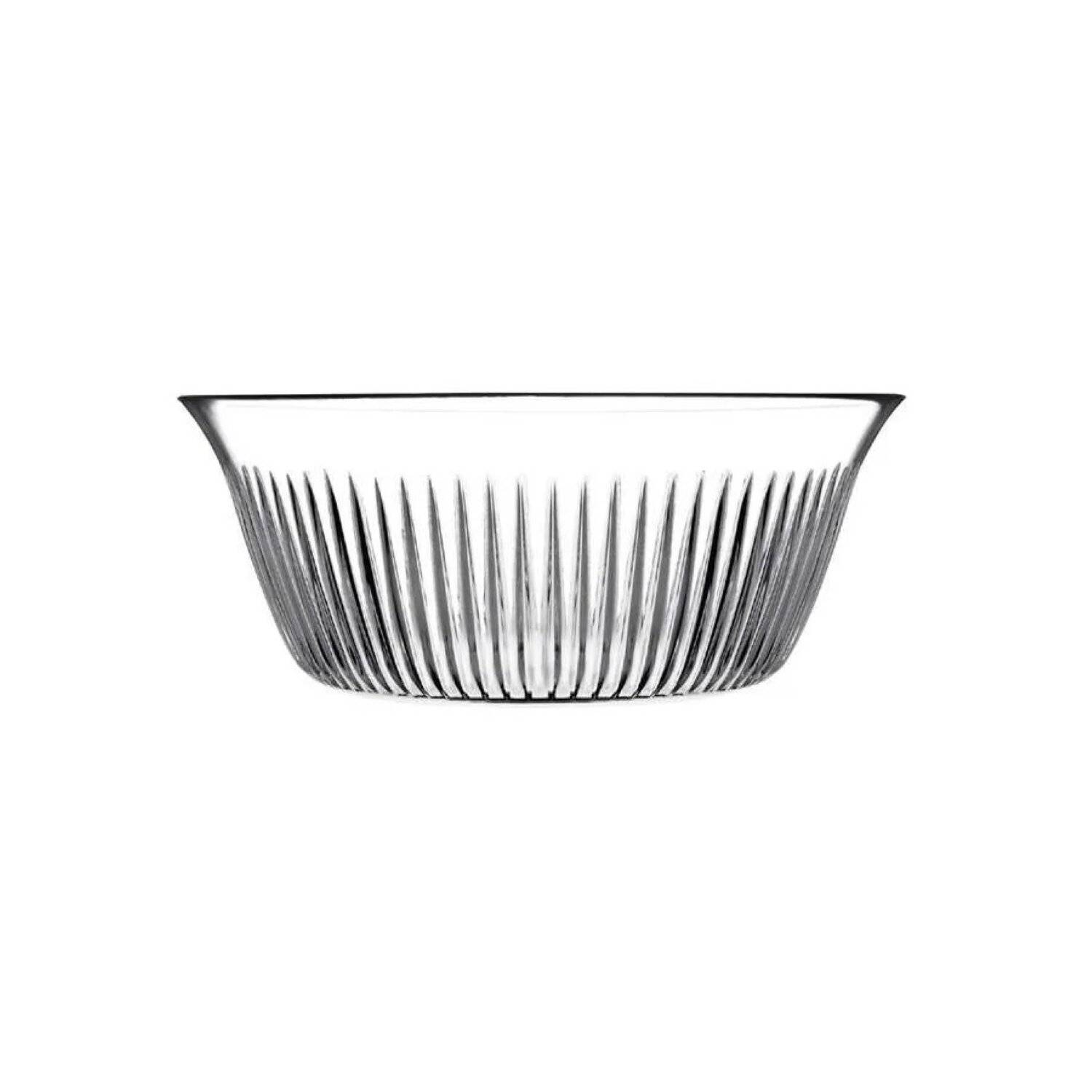 Pasabahce Schale aus Glas Transparent rund 24 cm Obstschüssel, Salatschüssel