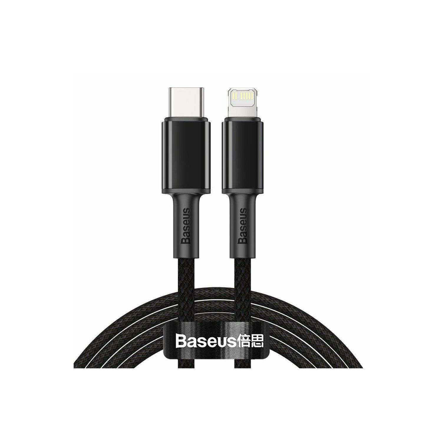 Baseus USB Typ C Kabel - iPhone Fast Charging Power Delivery 20 W 2 m schwarz
