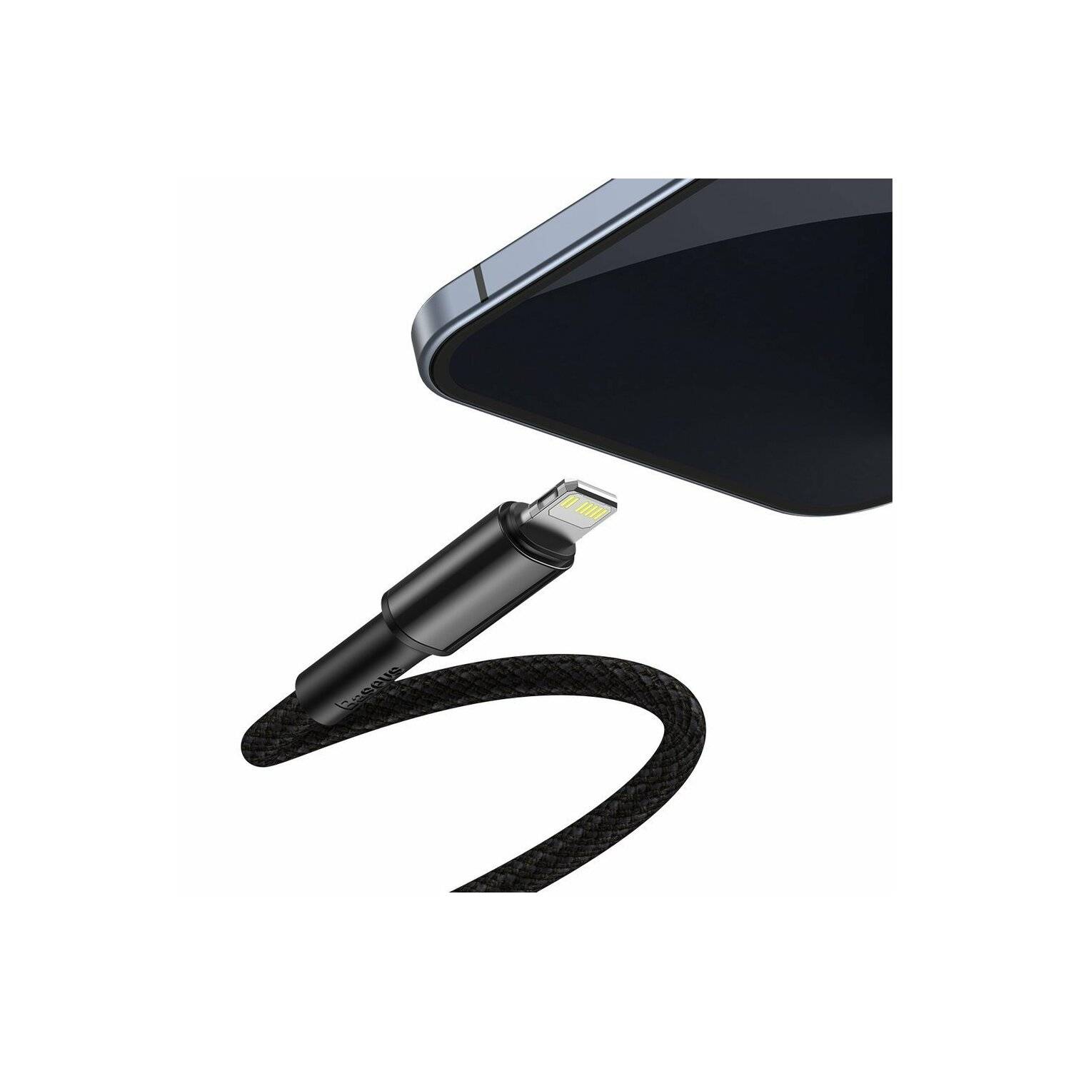 Baseus USB Typ C Kabel - iPhone Fast Charging Power Delivery 20 W 2 m schwarz