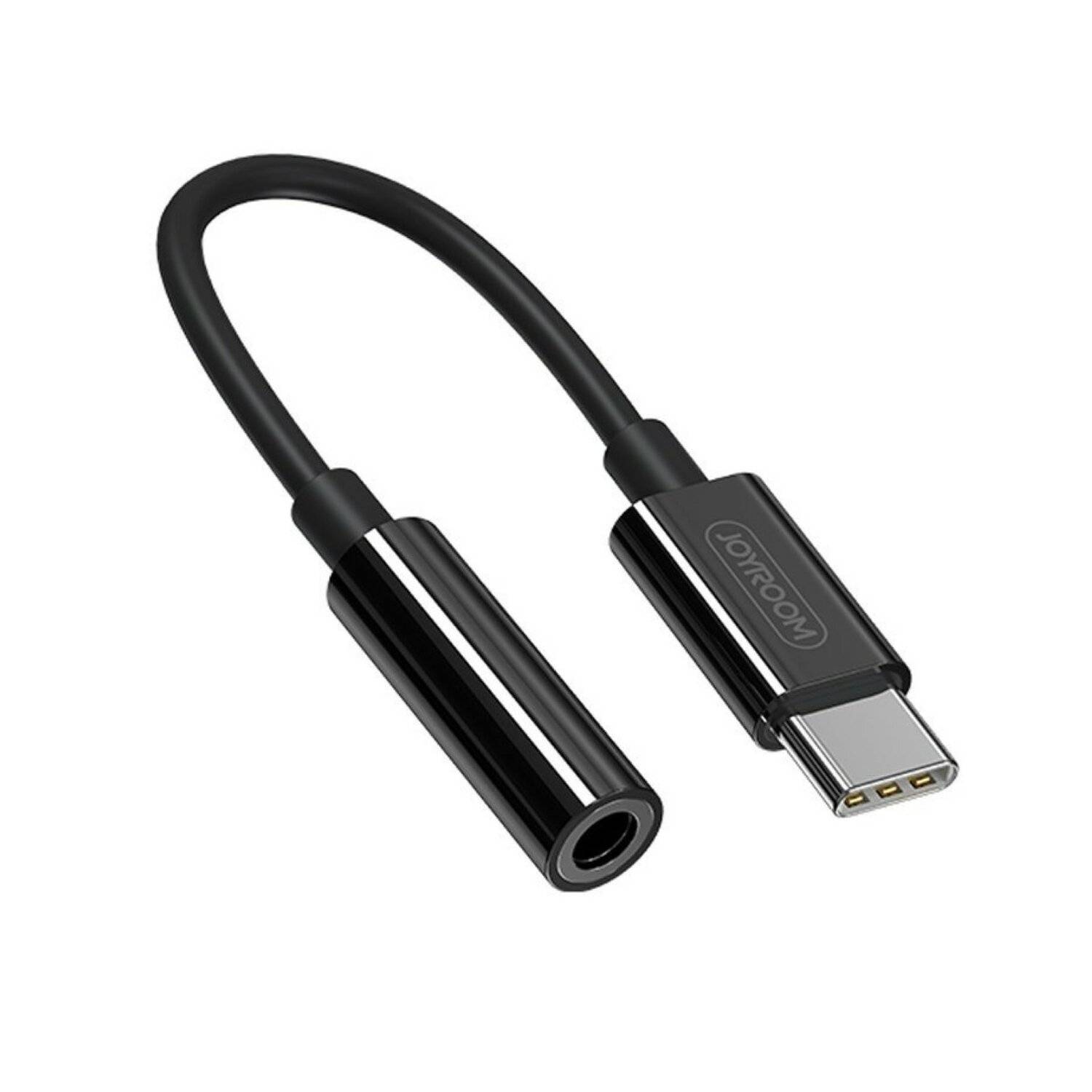 Joyroom Kopfhöreradapter 3,5mm Miniklinke (weiblich) - USB Typ C (männlich) schwarz (SH-C1)