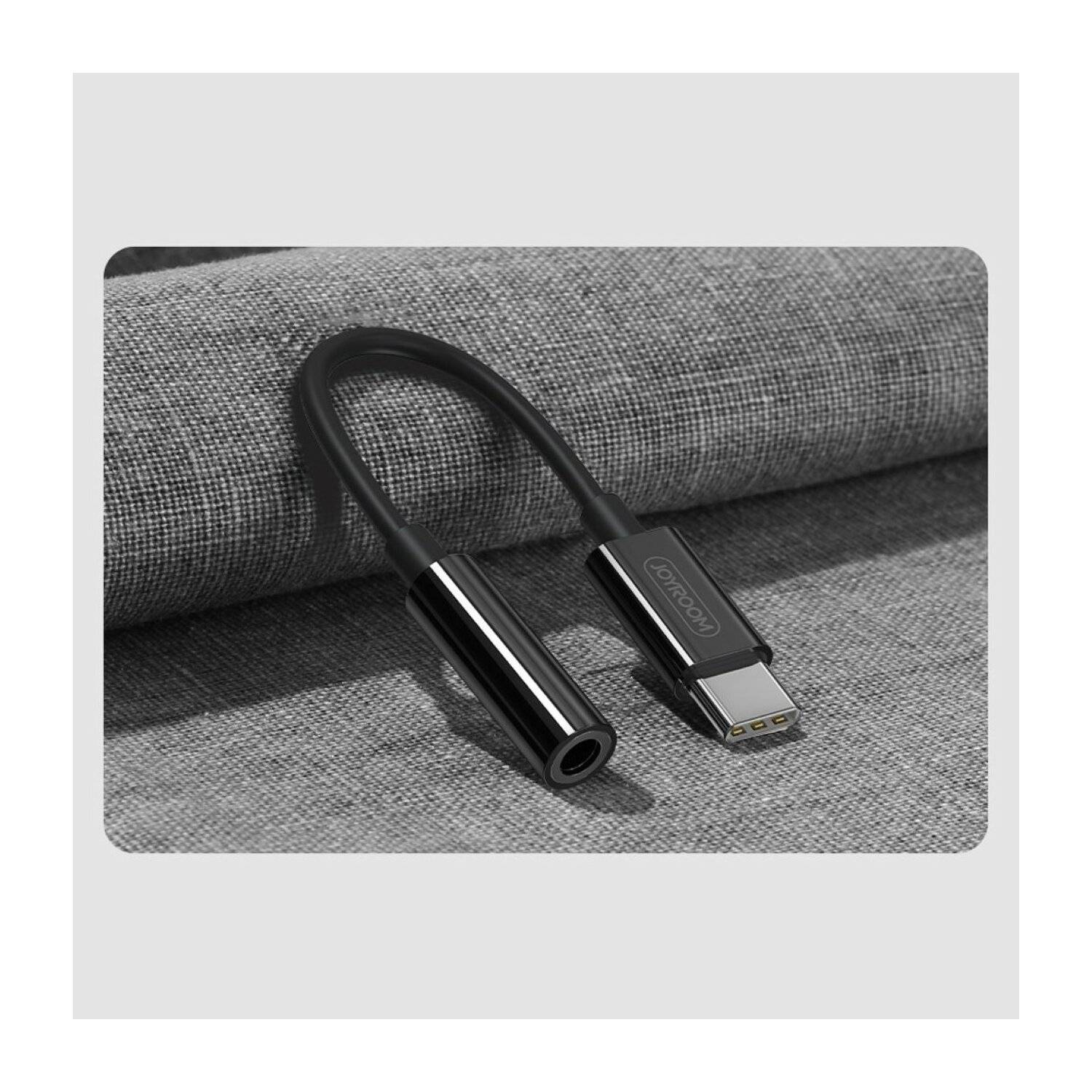 Joyroom Kopfhöreradapter 3,5mm Miniklinke (weiblich) - USB Typ C (männlich) schwarz (SH-C1)