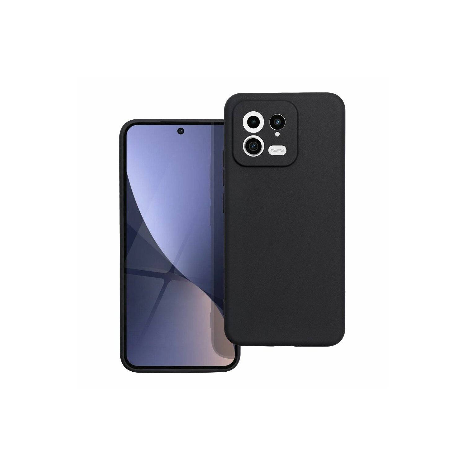 Silikon Hülle Basic Matt kompatibel mit Xiaomi 14 Case TPU Soft Handy Cover Schutz in Schwarz