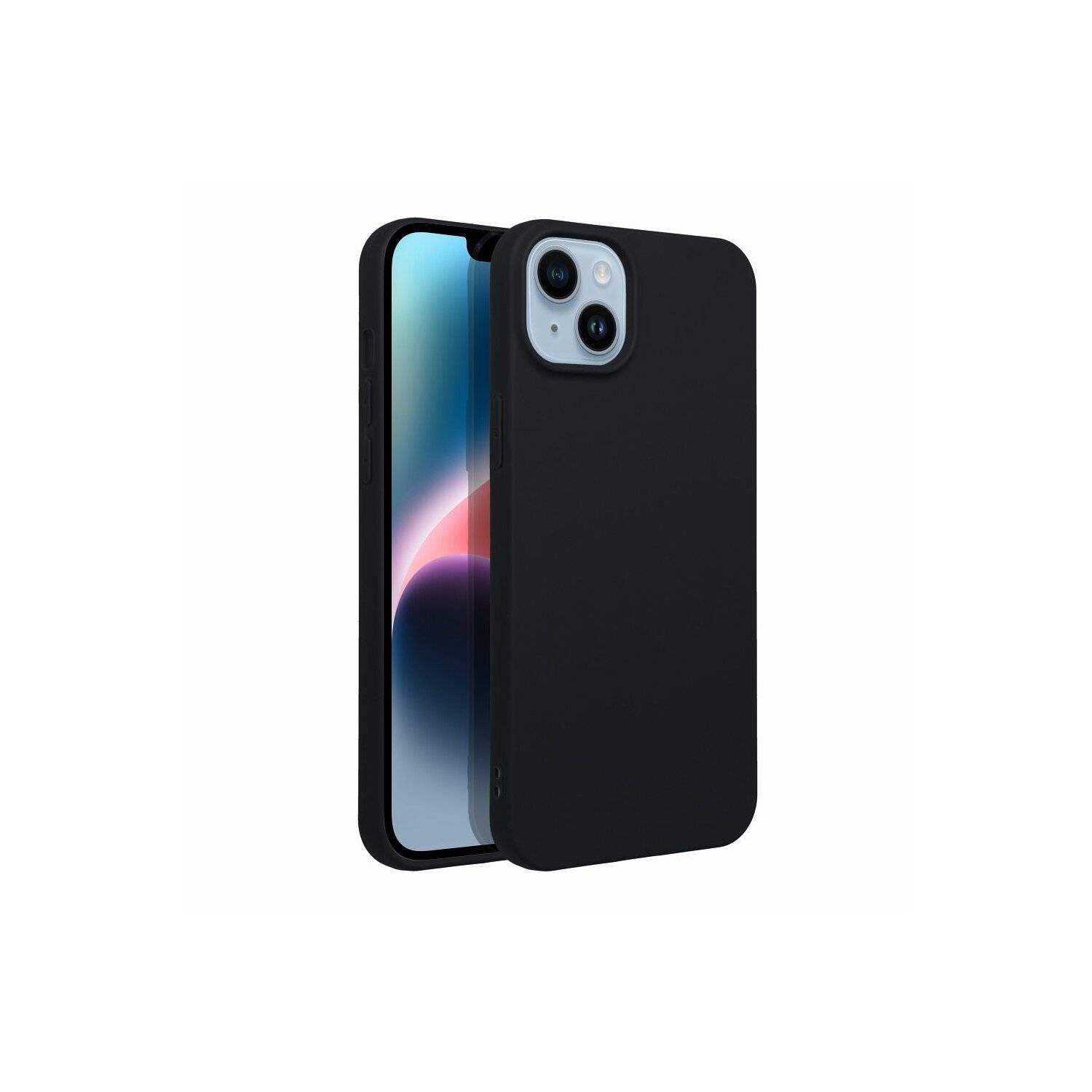 Silikon Hülle kompatibel mit Huawei P60 / P60 Pro Case TPU Soft Schwarz-Matt