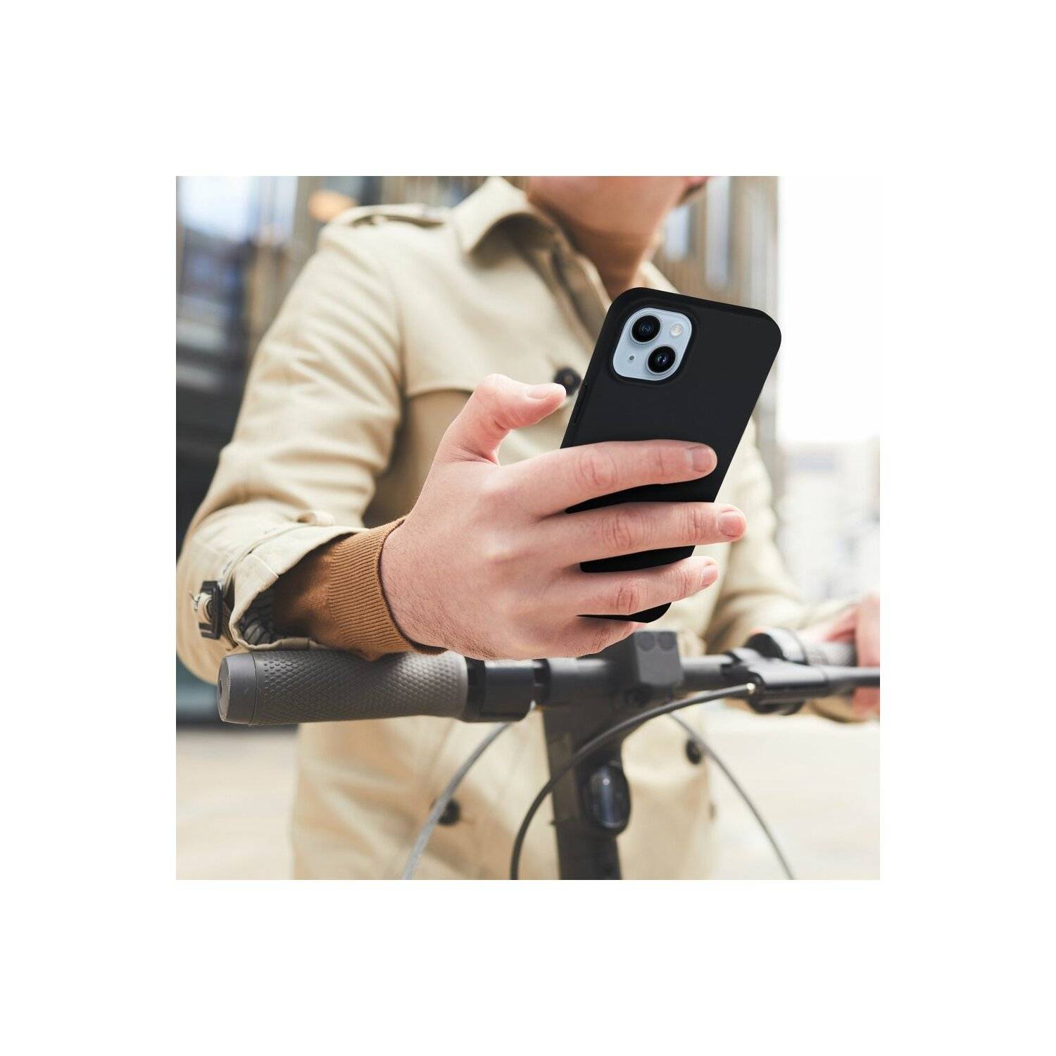 Silikon Hülle kompatibel mit Huawei P60 / P60 Pro Case TPU Soft Schwarz-Matt