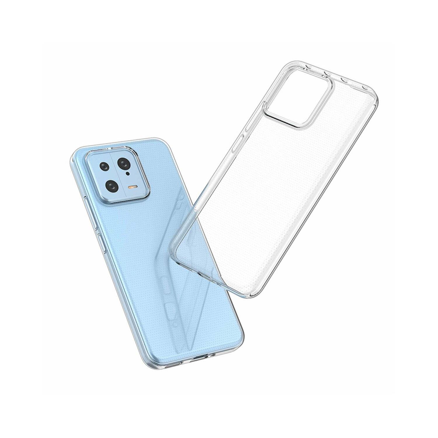 Silikon Hülle Basic kompatibel mit Xiaomi 14 Case TPU Soft Handy Cover Schutz Transparent