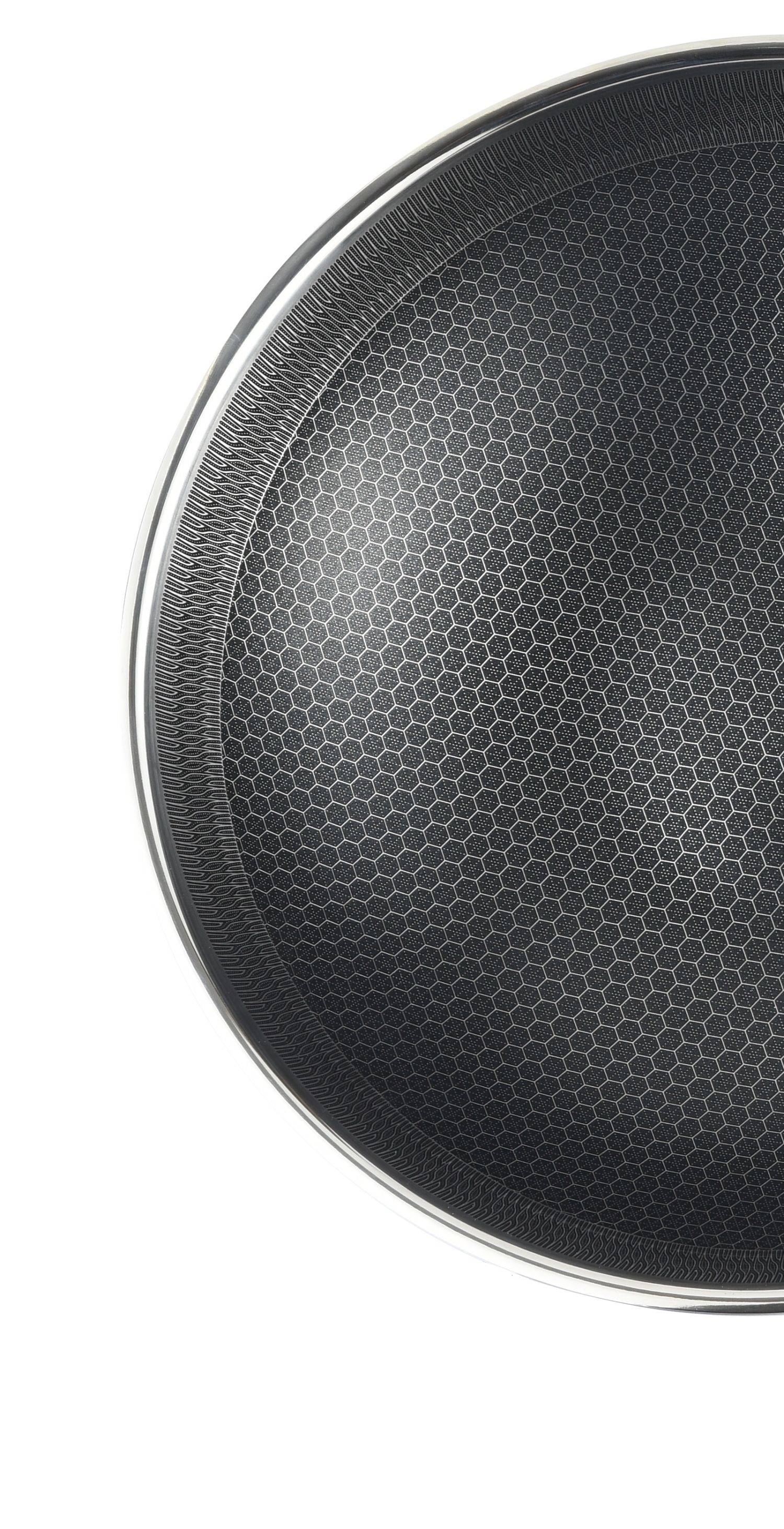 Cheffinger Kochtopf aus Edelstahl 18/10 Wabenstruktur Induktion Ø24cm Topf Pfanne