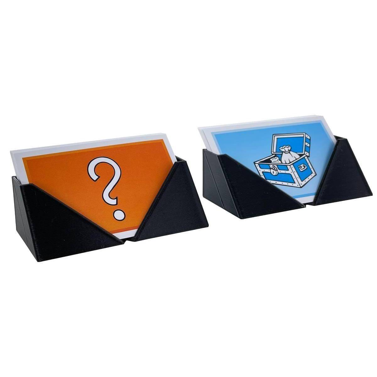 3D39SET - 2er Set Kartenhalter für Monopoly - Ereigniskarten / Gemeinschaftskarten
