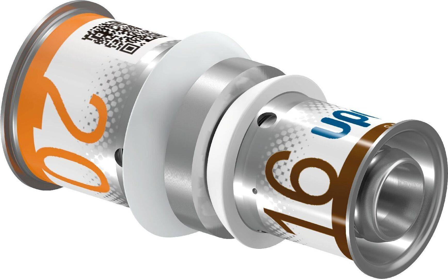 Raccord réduisant Uponor S-Press PLUS en laiton étamé 20x16 mm