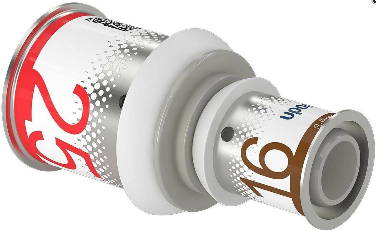 Uponor Kupplung S-Press PLUS reduziert aus PPSU 25x16mm