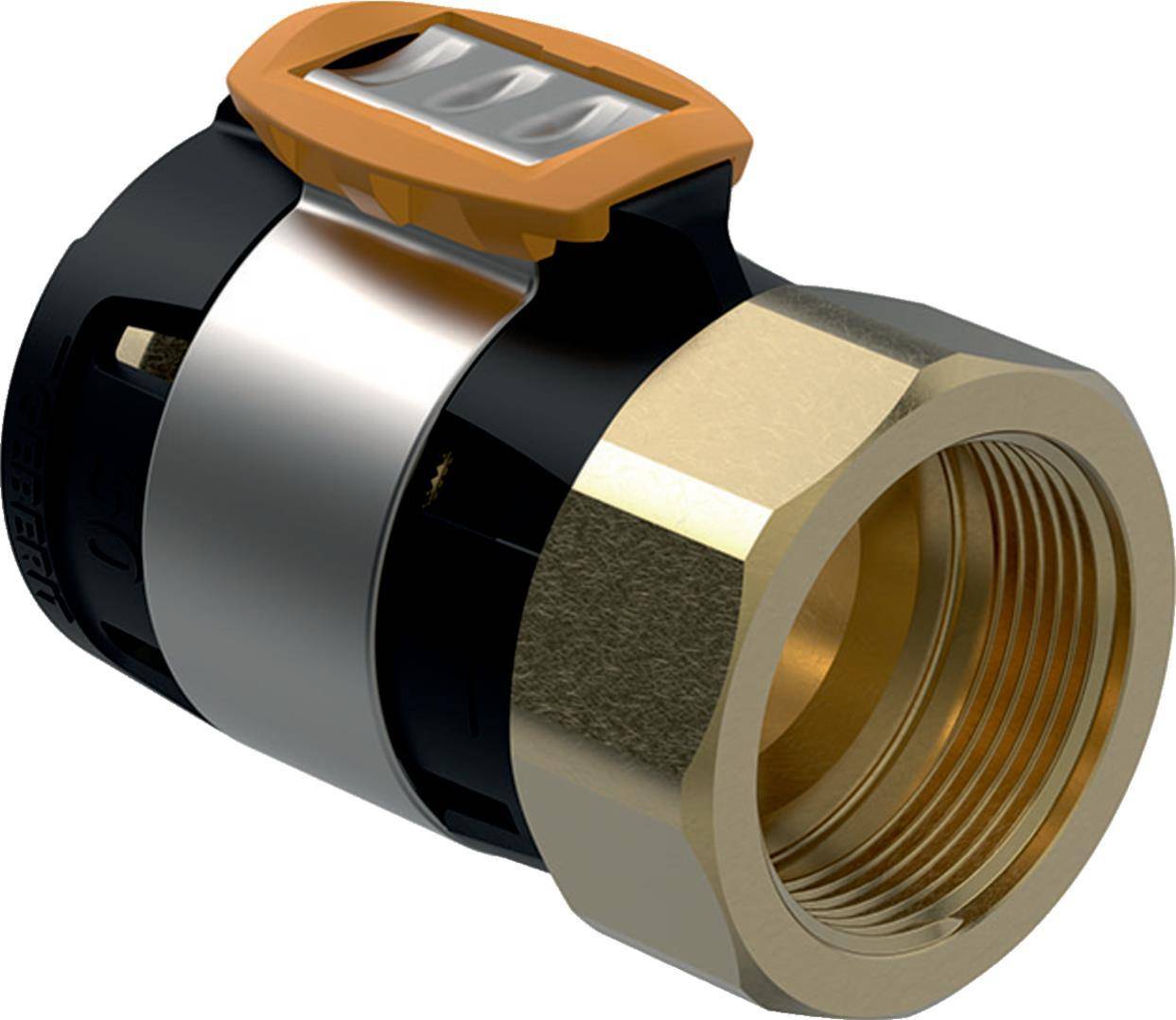 Geberit GE FlowFit, Übergang, IG Si-Bronze, d50mm x Rp1 1/2, 1 Stk.