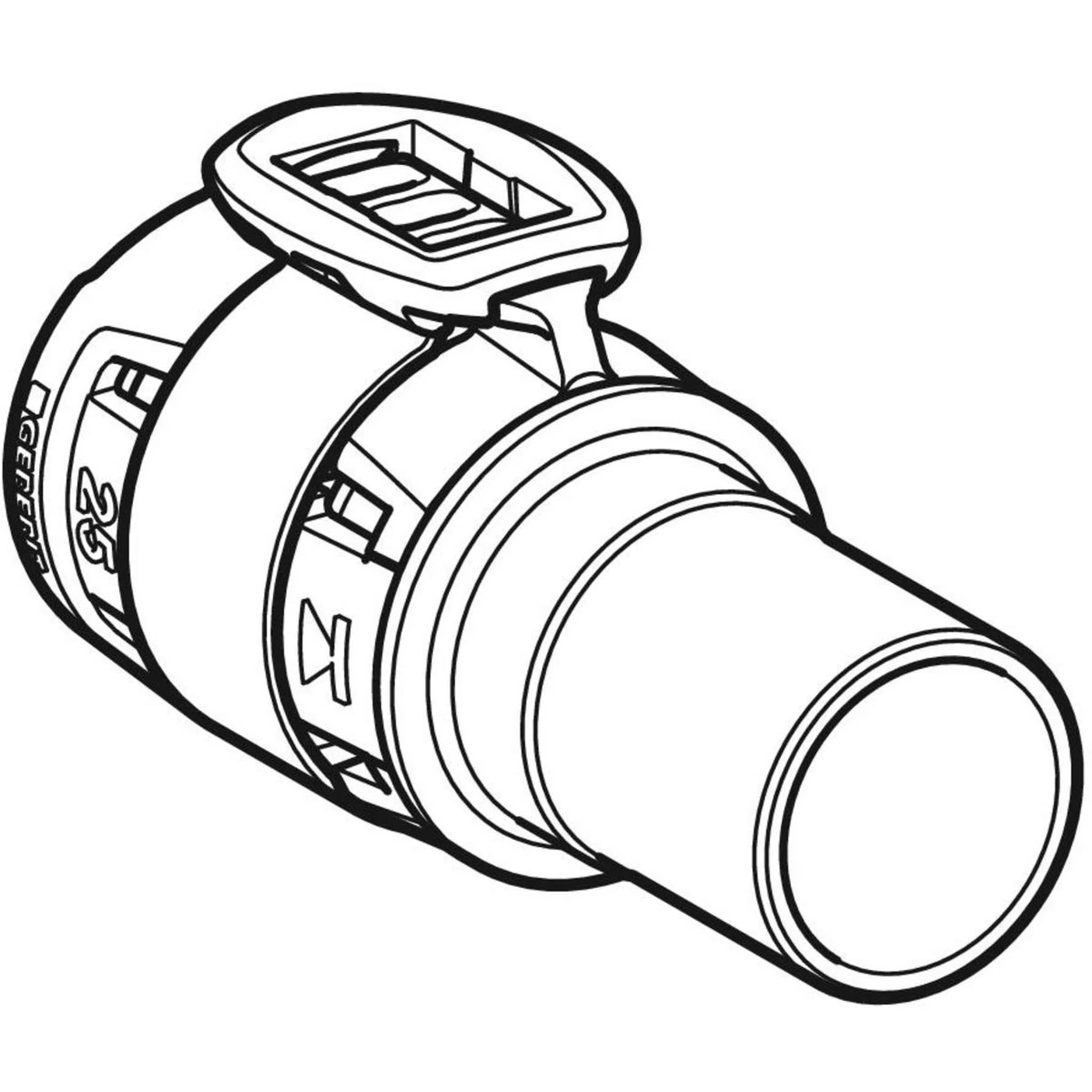 Geberit GE FlowFit, Übergang, Mapress RG+, mit Einschubende, d20 x 15mm, 1 Stk.
