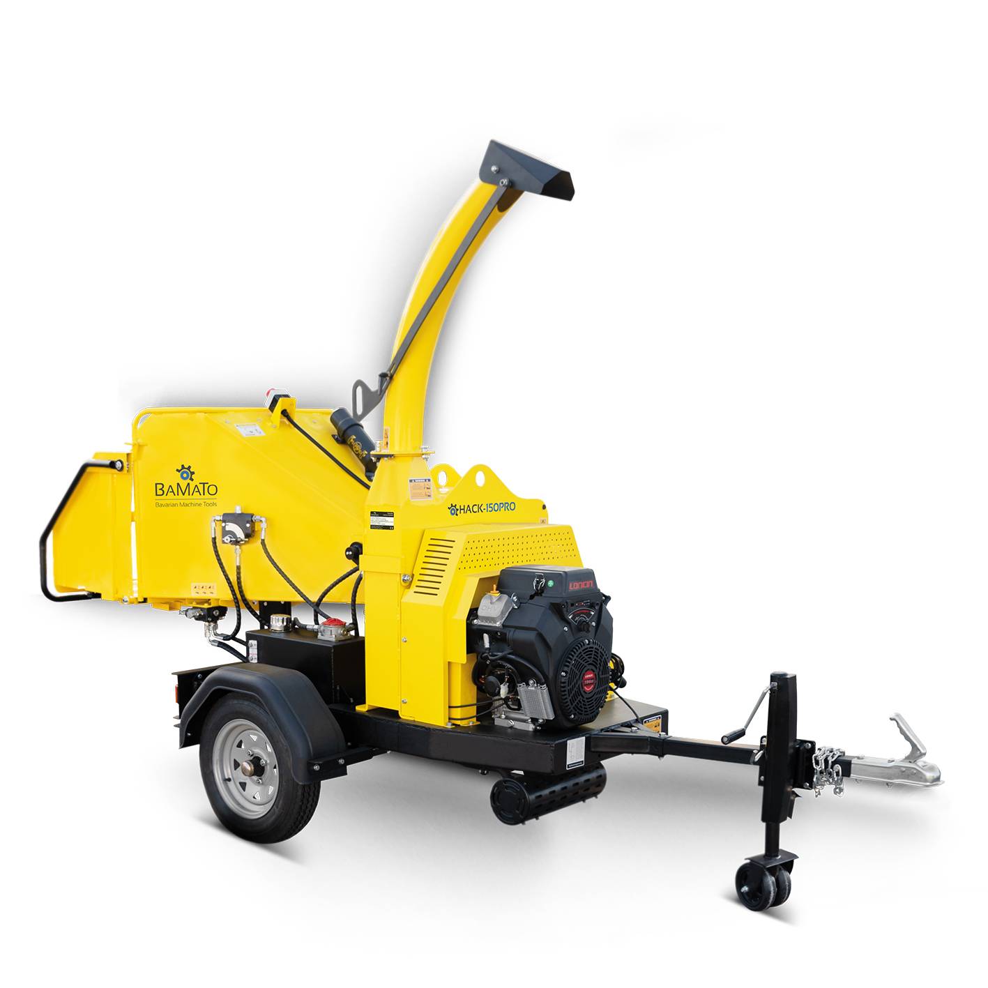BAMATO Holzhäcksler HACK-150PRO mit Einzugswalze