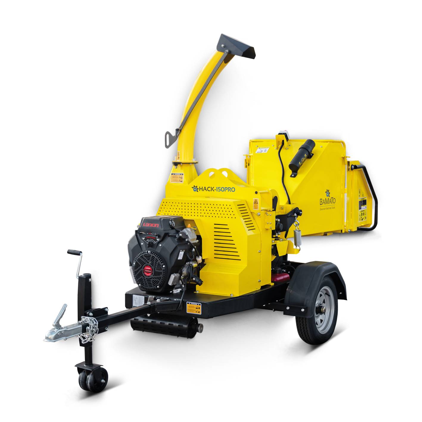 BAMATO Holzhäcksler HACK-150PRO mit Einzugswalze