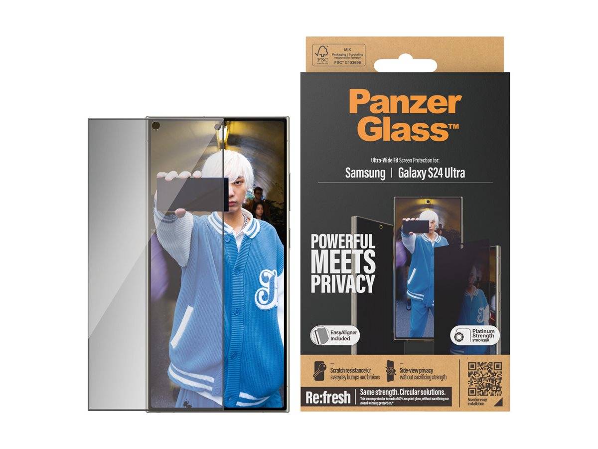 PanzerGlass - Bildschirmschutz für Handy - Ultra-Wide Fit mit EasyAligner
