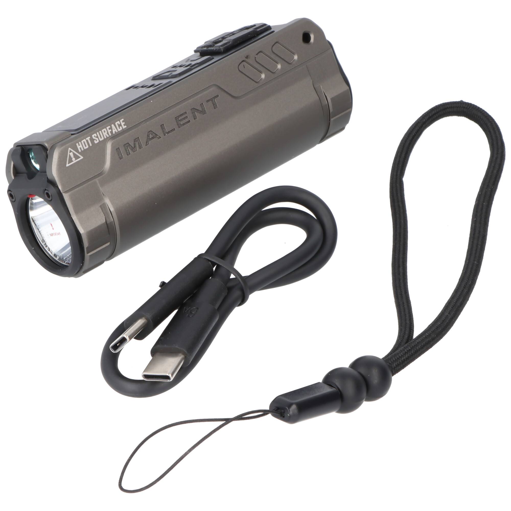 Imalent BL50 LED-Taschenlampe und UV-LED, mit 3.600 Lumen, 428 Meter Leuchtweite, inkl. 18650 Li-Ion 3.000mAh Akku