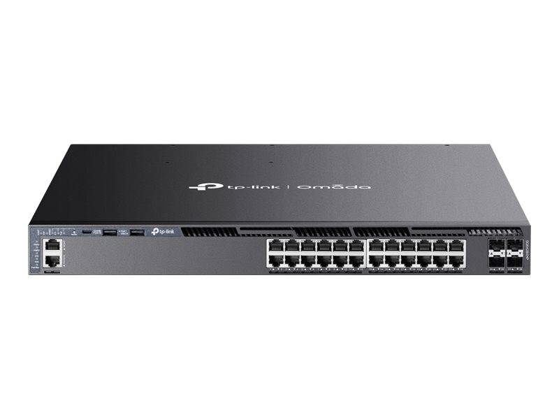 TP-Link Omada SG6428XHP V1 - Switch - L3 - managed - 24 x 10/100/1000 (PoE+)