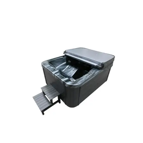 OUTDOOR WHIRLPOOL BLACK MARBLE - Ausstattung: Mit Treppe, Farbe: Schwarz OUTDOOR WHIRLPOOL BLACK MARBLE - Ausstattung: Mit Treppe, Farbe: Schwarz