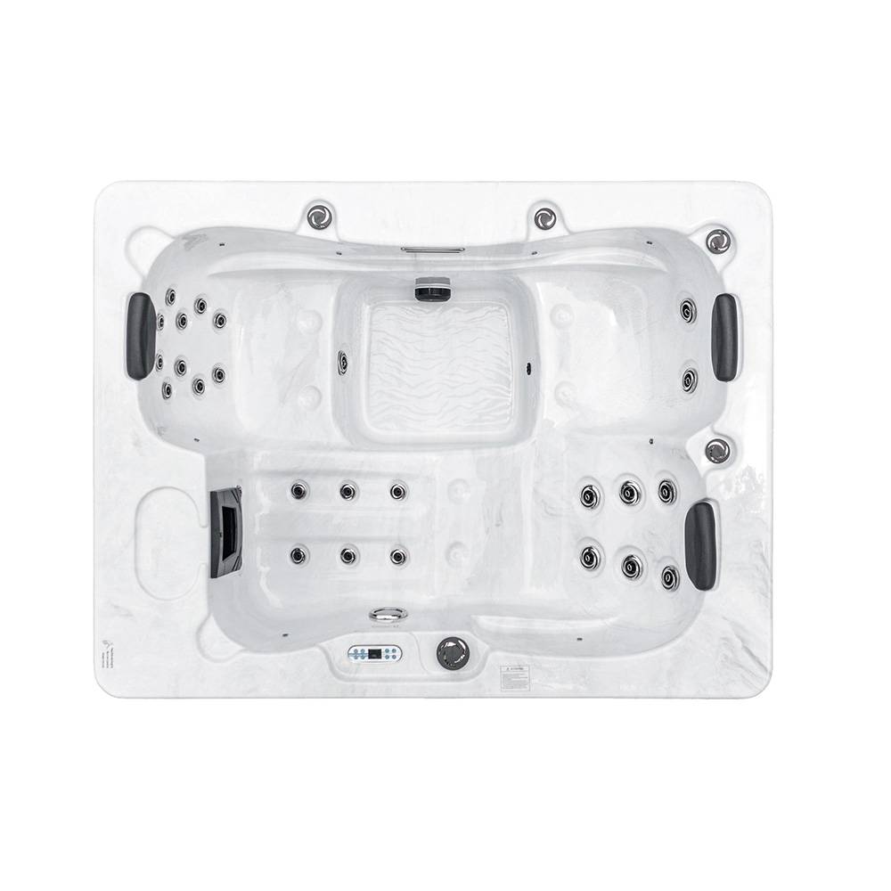 OUTDOOR WHIRLPOOL WHITE MARBLE PURE - Ausstattung: Pure, Farbe: Weiß