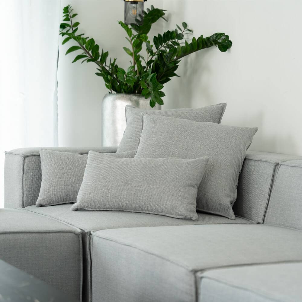 SOFA VERONA XXL - Farbe: Hellgrau, Ausführung: XXL