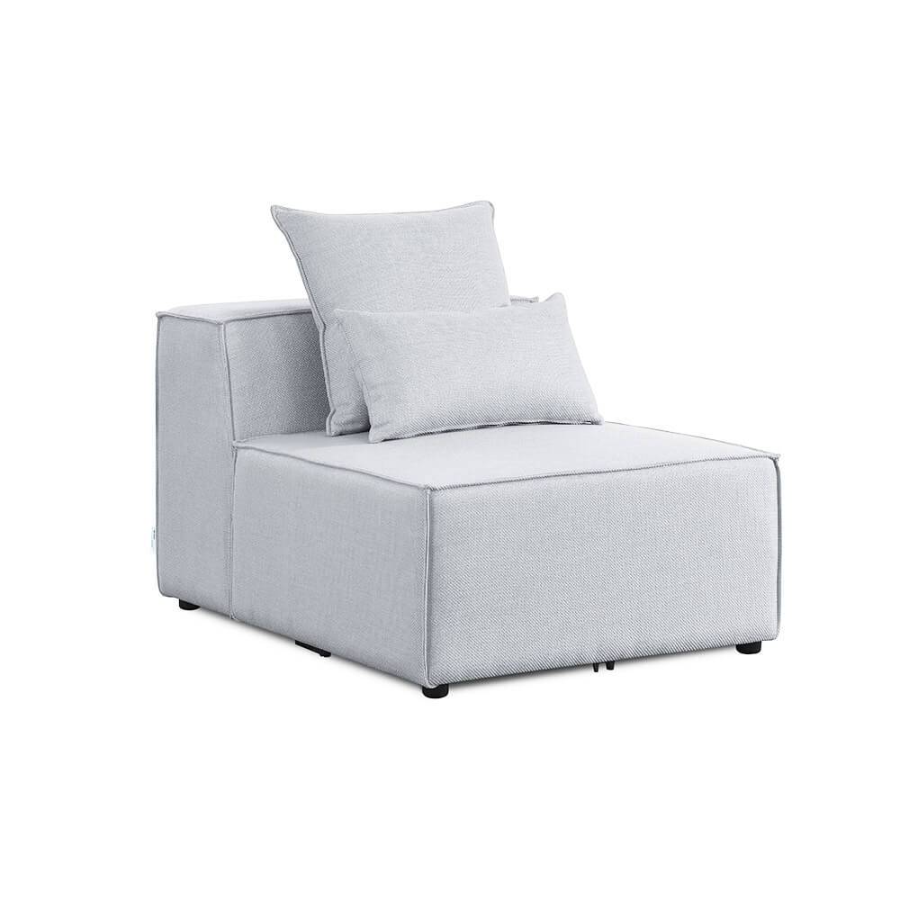 SOFA VERONA - Farbe: Hellgrau, Ausführung: Mittelsofa