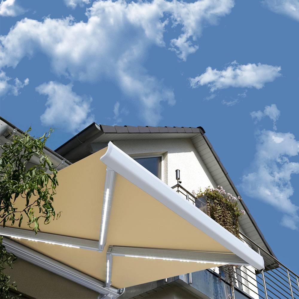 VOLLKASSETTENMARKISE ELOS - Farbe: Sandfarben, Größe: 585 x 300 cm