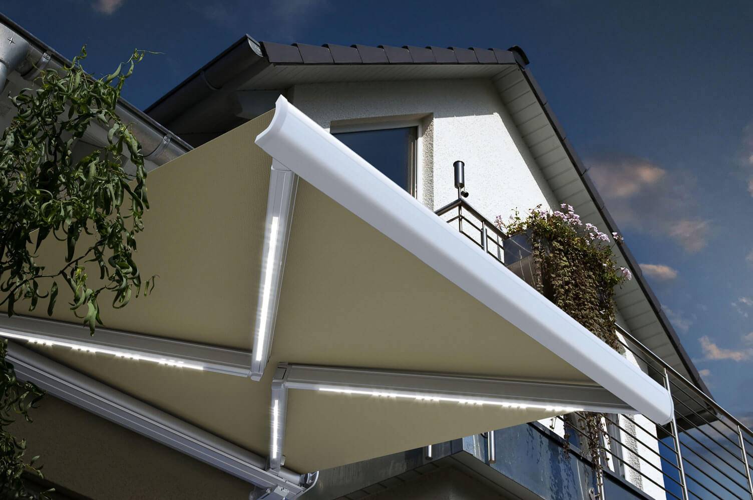 VOLLKASSETTENMARKISE ELOS - Farbe: Sandfarben, Größe: 500 x 300 cm