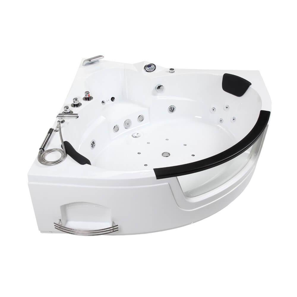 WHIRLPOOL LAGUNA L MINI - Ausführung: mit Glasscheibe, Größe: 135 x 135 cm