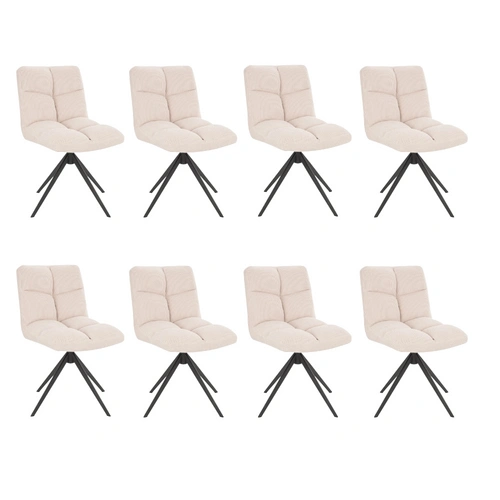 ESSZIMMERSTUHL NODA - Farbe: Beige, Menge: 8 ESSZIMMERSTUHL NODA - Farbe: Beige, Menge: 8