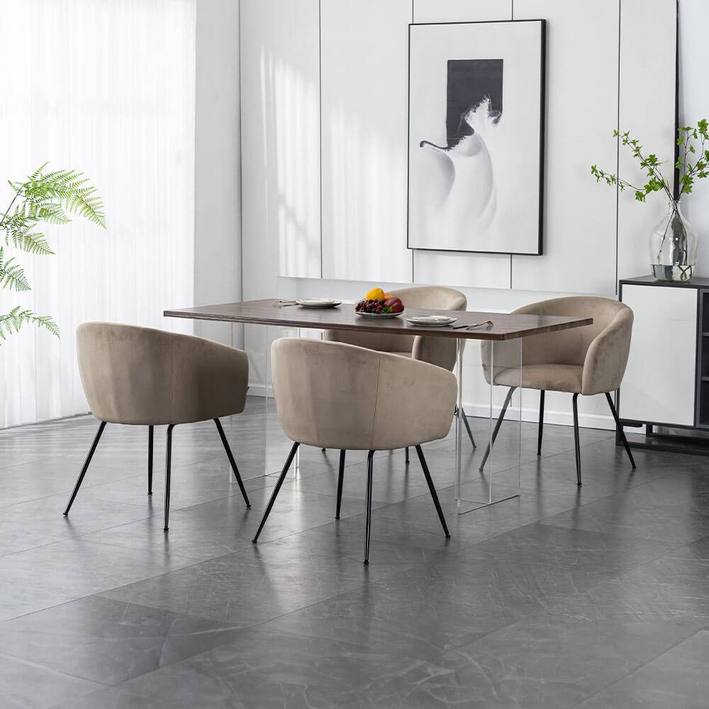 ESSZIMMERSTUHL ARIA - Menge: 10, Farbe: Samt Beige