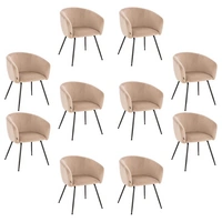 ESSZIMMERSTUHL ARIA - Menge: 10, Farbe: Samt Beige ESSZIMMERSTUHL ARIA - Menge: 10, Farbe: Samt Beige