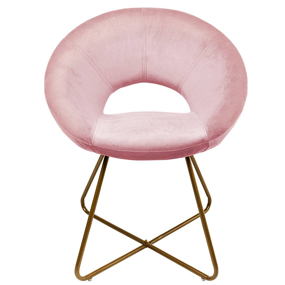 SAMSTSTUHL SELESA - Farbe: Rosa