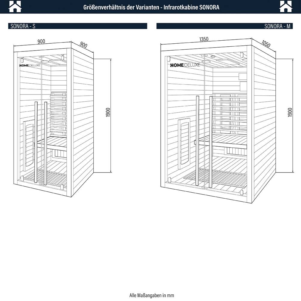 INFRAROTKABINE SONORA M - Größe: M