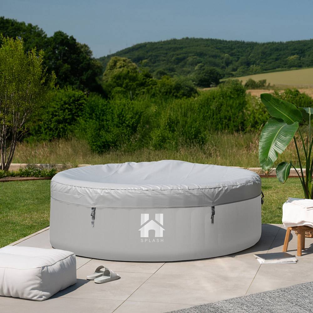 AUFBLASBARER WHIRLPOOL SPLASH - Farbe: Grau, Ausstattung: 4 tlg.