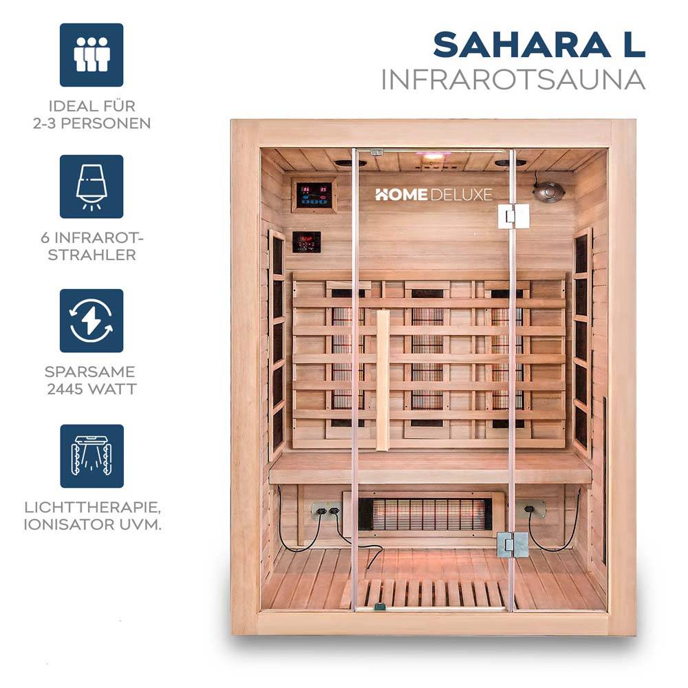 INFRAROTKABINE SAHARA L - Größe: L