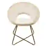 SAMSTSTUHL SELESA - Farbe: Beige SAMSTSTUHL SELESA - Farbe: Beige