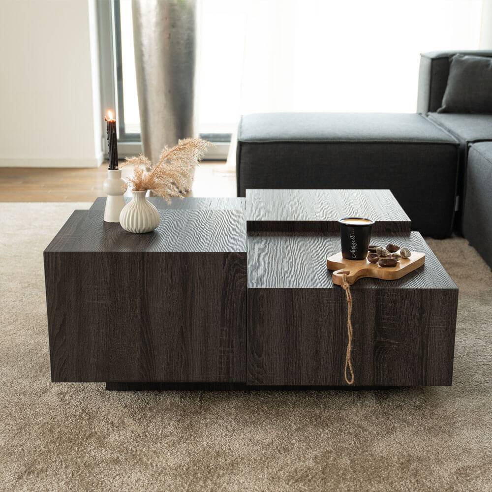 COUCHTISCH NAYELI - Farbe: Dunkelbraun