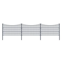 DOPPELSTABMATTENZAUN MORATA - Farbe / Höhe / Länge: Farbe: Anthrazit / Höhe: 240 cm / Länge: 30 m, Anzahl Eckpfosten: 3x Eckpfosten DOPPELSTABMATTENZAUN MORATA - Farbe / Höhe / Länge: Farbe: Anthrazit / Höhe: 240 cm / Länge: 30 m, Anzahl Eckpfosten: 3x Eckpfosten